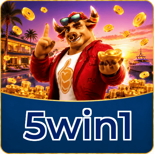 5win1 Logo - Bônus com Rollover Justo